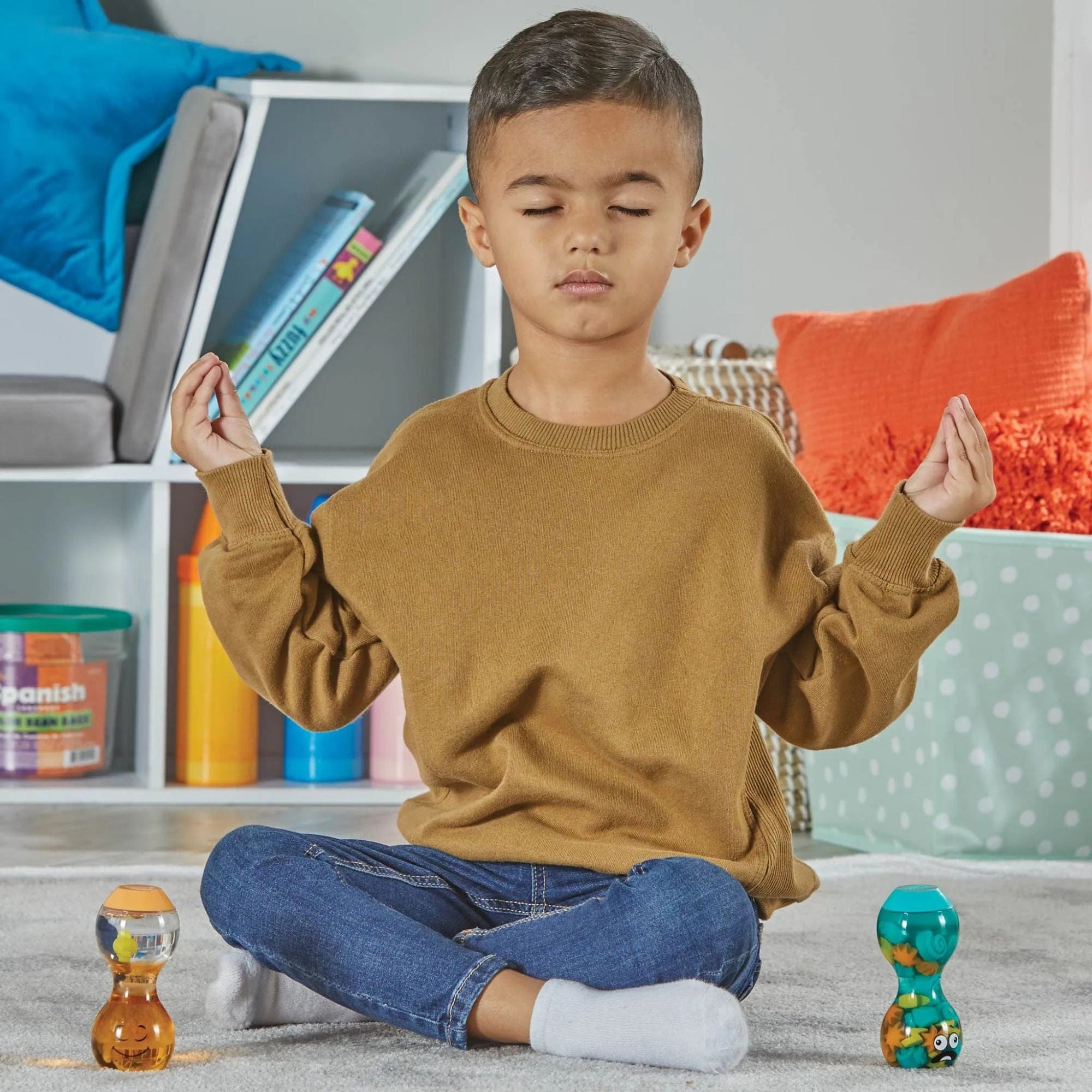 hand2mind Express Your Feelings® Sensory Bottles - Opposites: Overwhelmed and Calm | The Elly Store