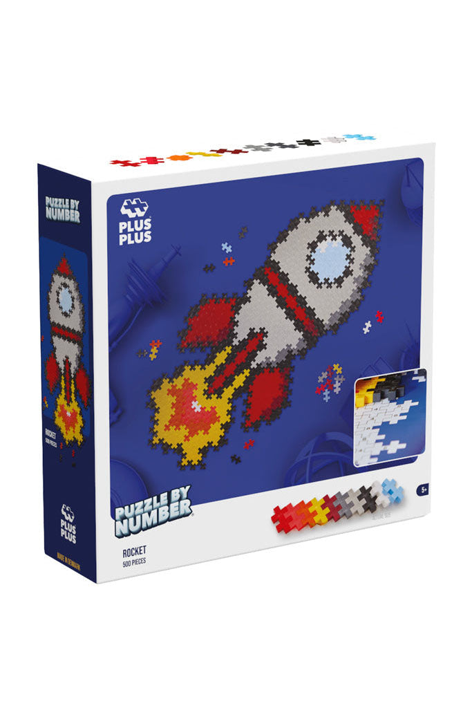 Plus-plus - Puzzle By Number - Rocket 500pcs