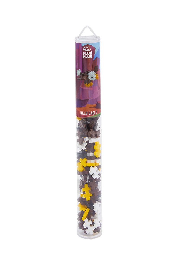 Plus Plus Bald Eagle construction set in tube